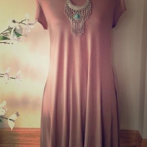 Mocha Mini T Shirt Dress Size Small 🌺SOLD🌺